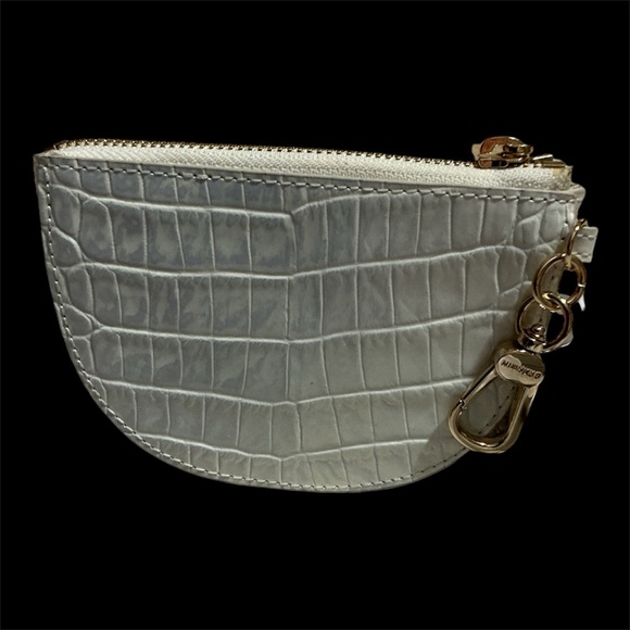 Brahmin Crocodile Leather Coin Pouch + earrings - Picture 2 of 6